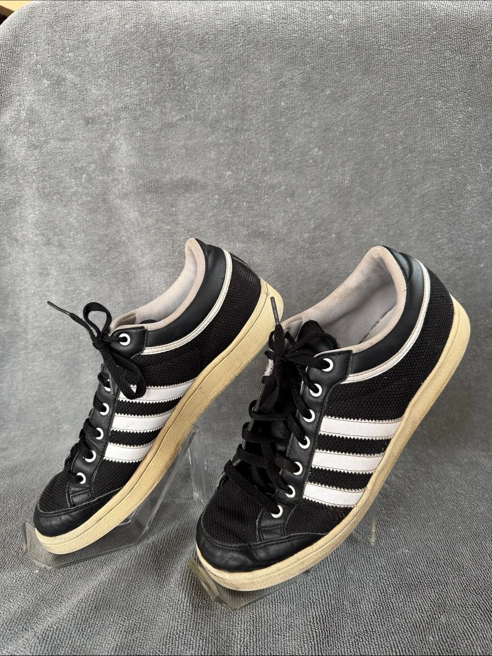 Adidas Plimcana Black and White Women's Low-Top Sneakers Size 9